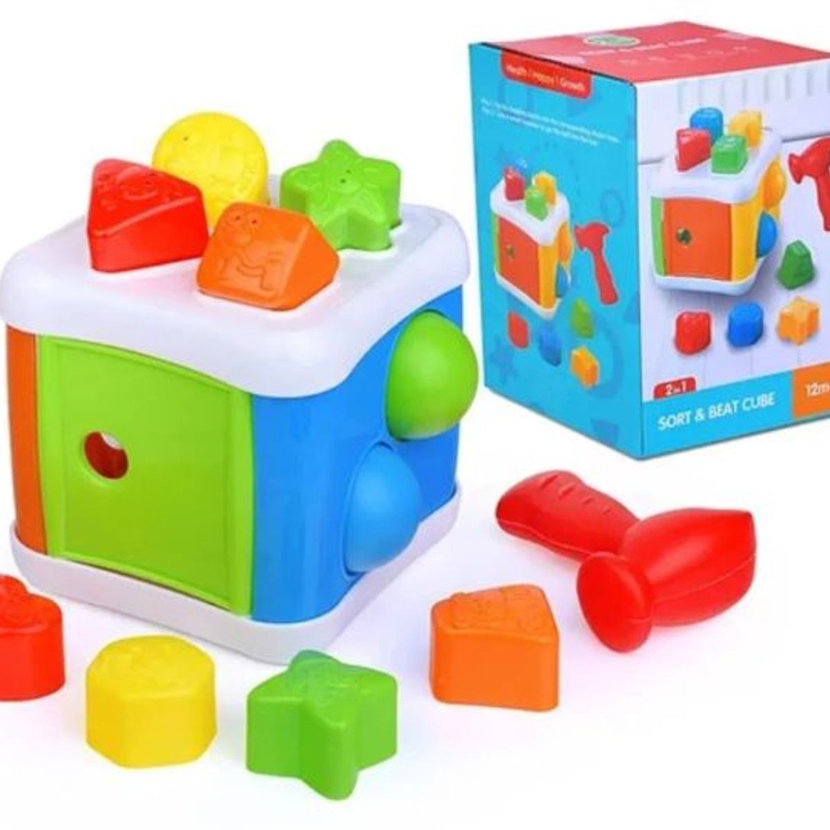 GENERICO - Cubo didactico con martillo