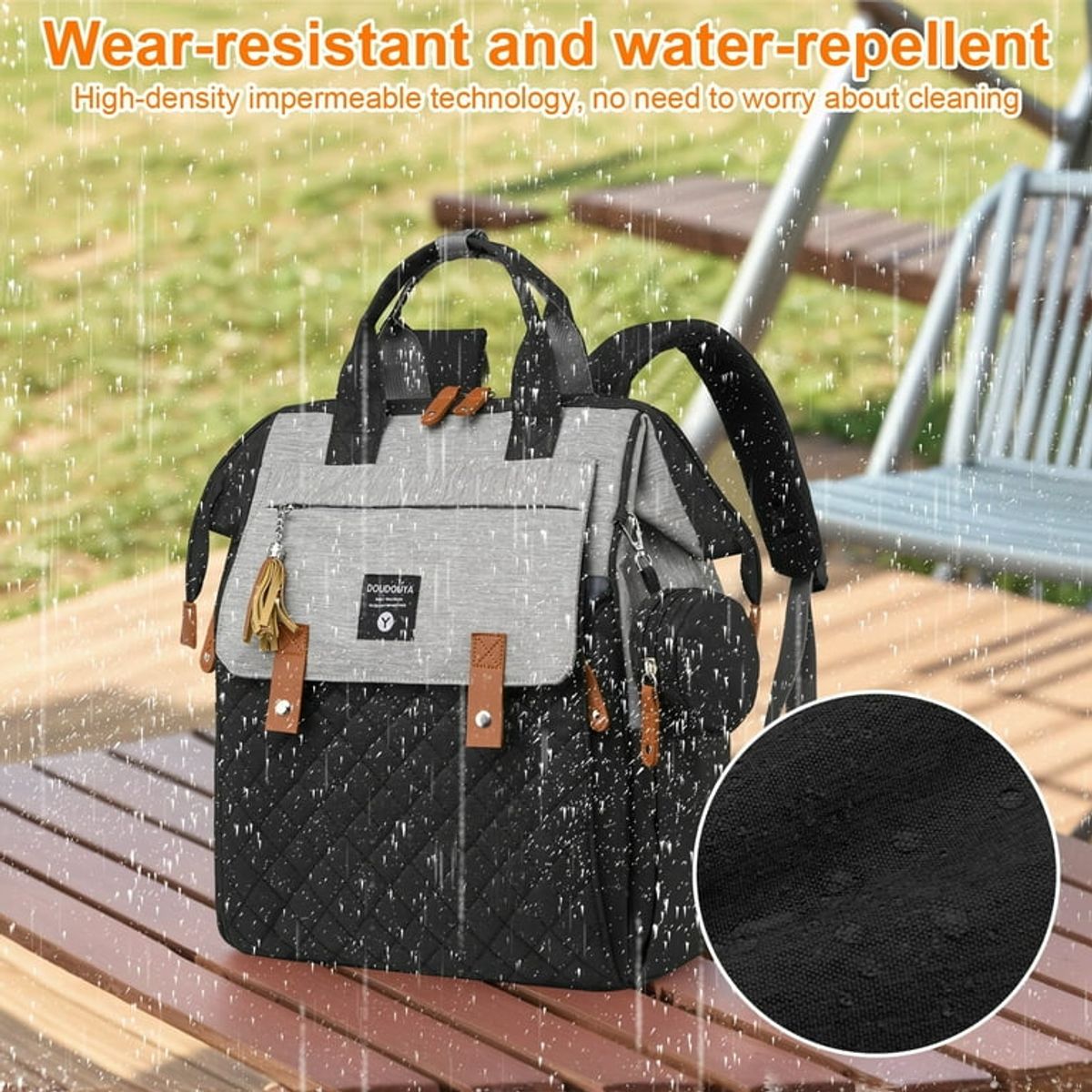 GENERICO - mochila pañalera multifuncional con cambiador