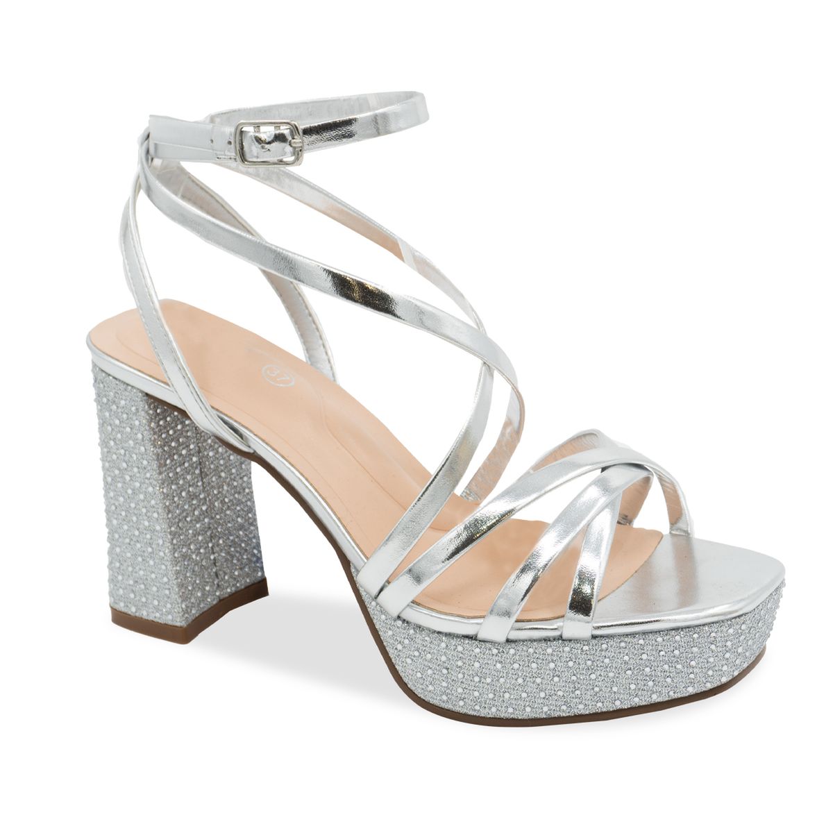 STHEF - SANDALIA MUJER STHEF FIESTA PLATA 7932-A