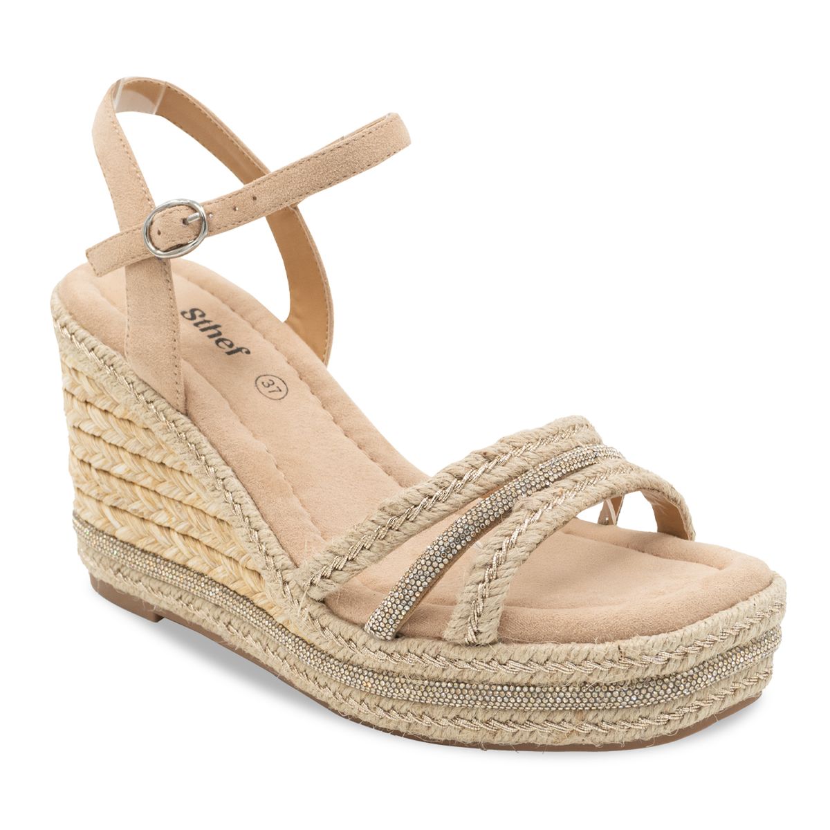 STHEF - SANDALIA MUJER STHEF CASUAL BEIGE 8211