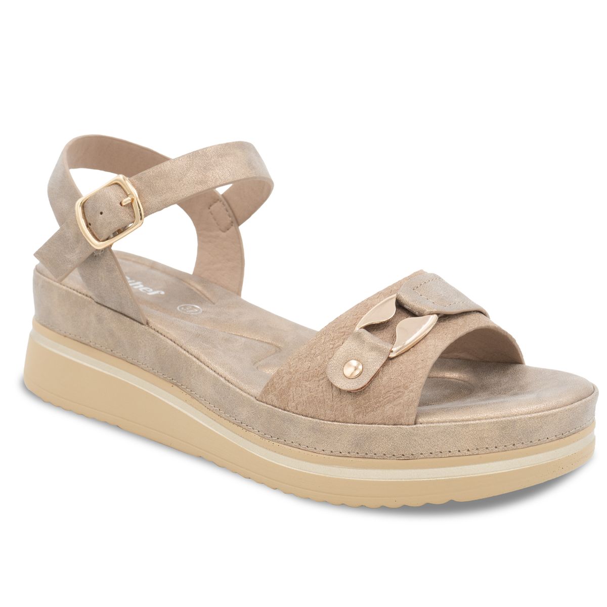 STHEF - SANDALIA MUJER STHEF CASUAL KHAKI 8178
