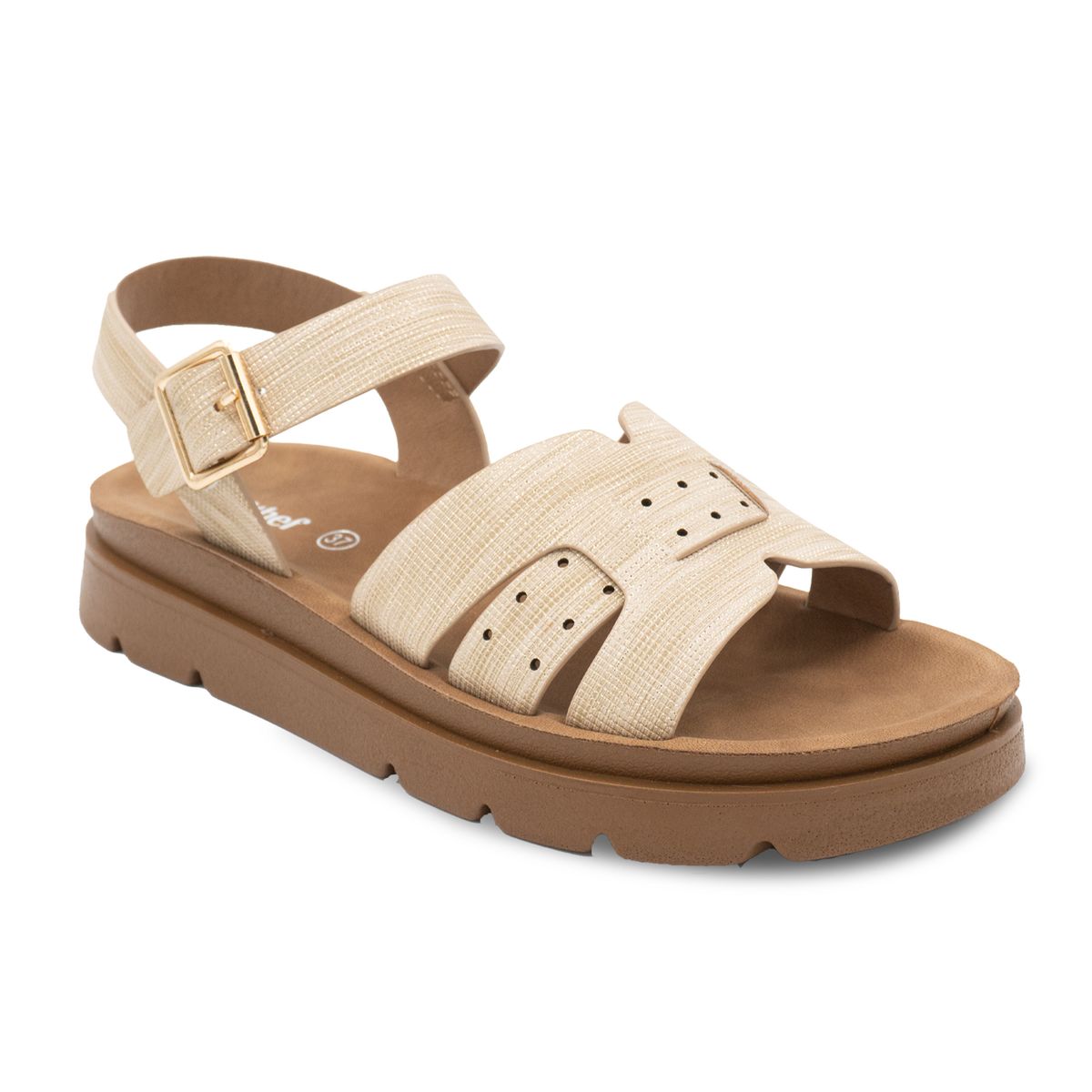 STHEF - SANDALIA MUJER STHEF CASUAL DORADO 8167