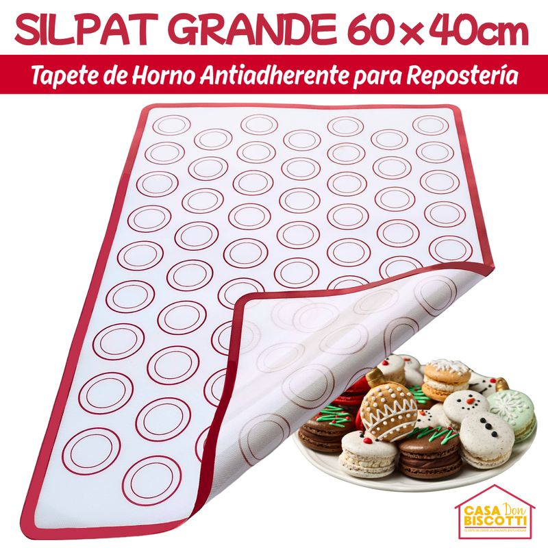 GENERICO - Silpack 60x40cm Silpat GRANDE Lámina de Silicona para Hornear