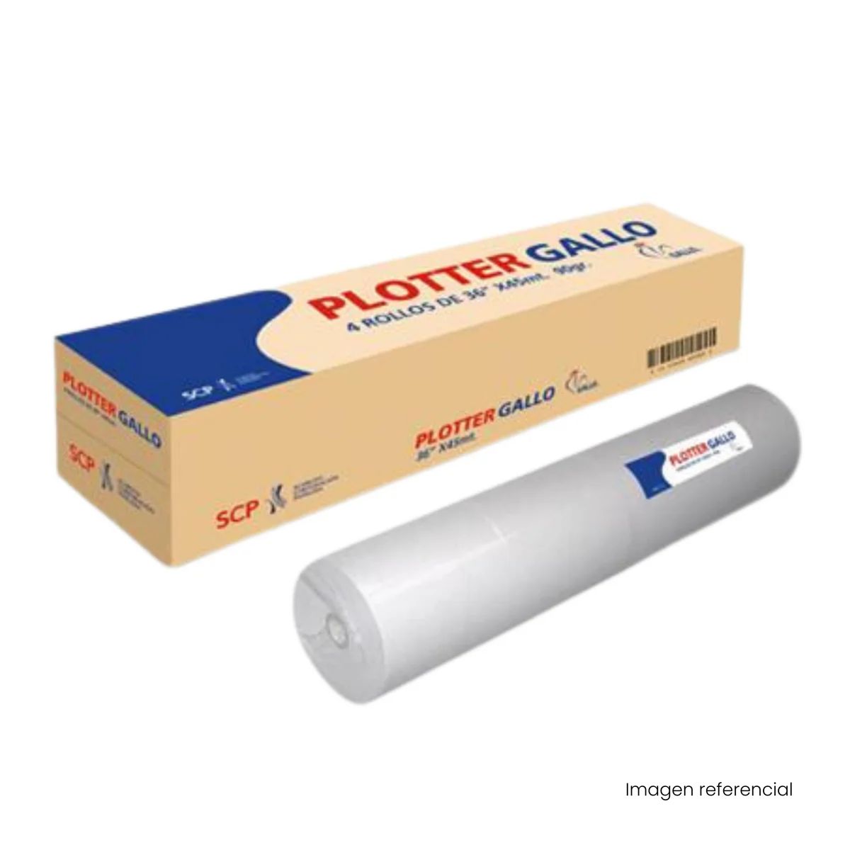 GALLO - Rollo de papel para plotter A0, Gallo 90 Gr, 45 mts, 36" (91 cm)
