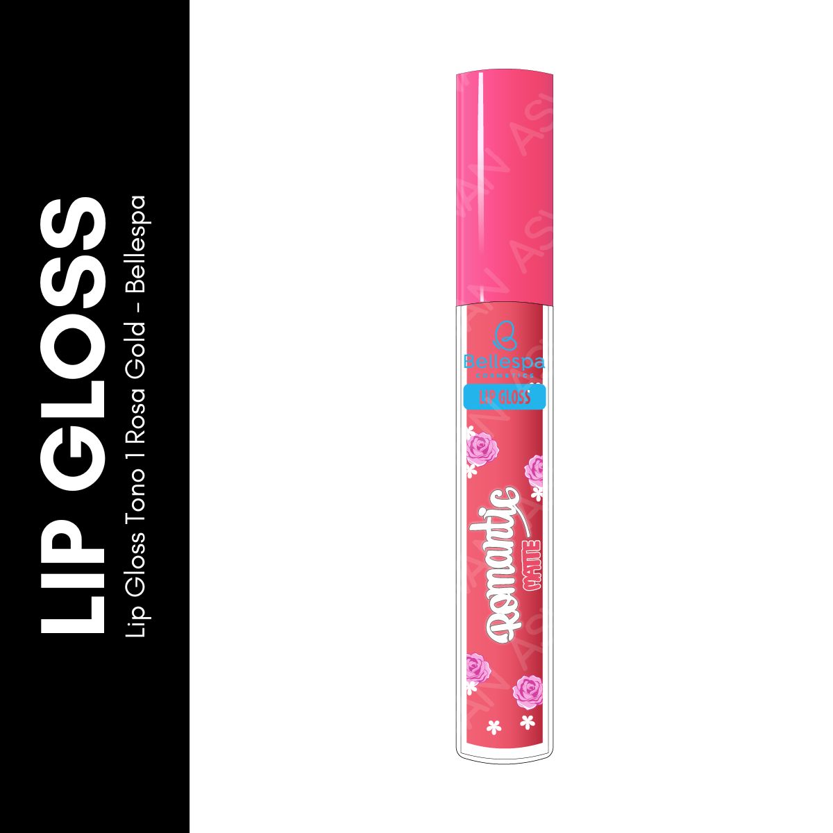 GENERICO - Lip Gloss Tono 1 Rosa Gold - Bellespa