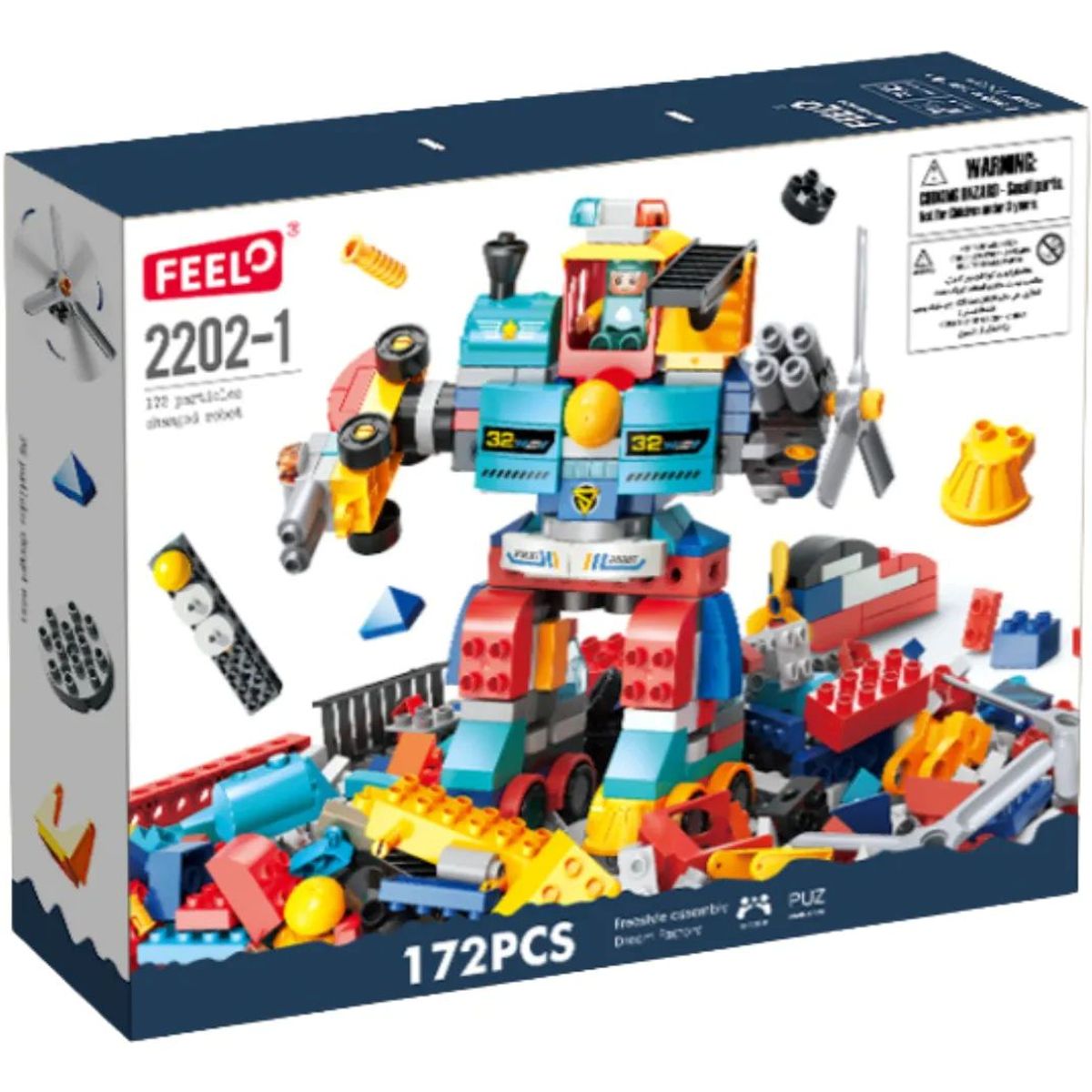 GENERICO - Set de Bloques de Construcción Robot 172 Piezas