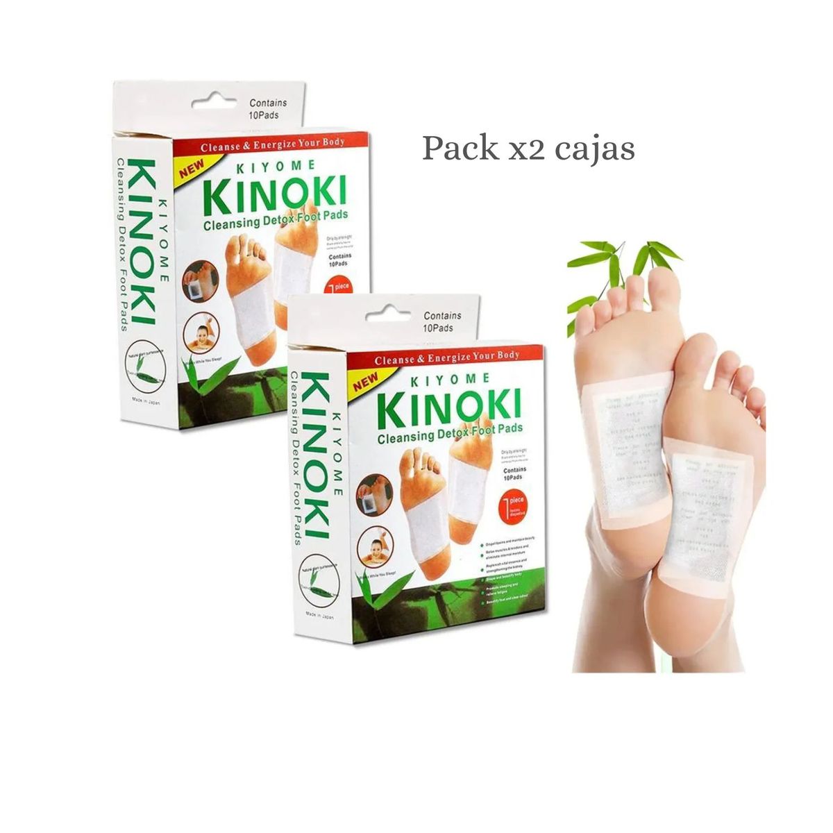 OEM - Parches Desintoxicante para Pies Pack 2 cajas