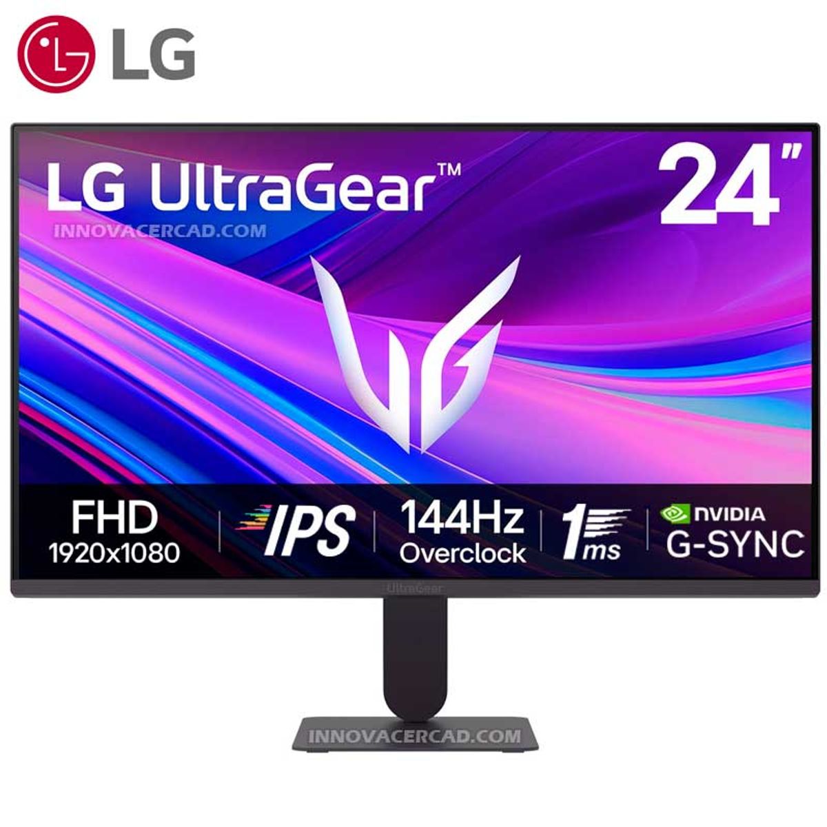 LG - Monitor LG UltraGear 24G411A-B 24P FHD IPS 144HZ 1MS G-Sync FreeSync