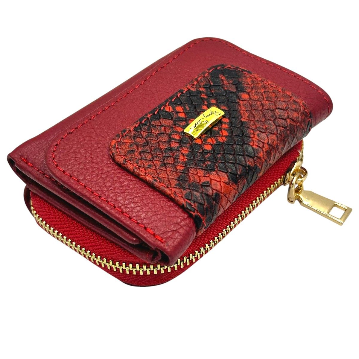 PERRY JHAN - Billetera para Dama 3012 Con Monedero Incorporado - Rojo