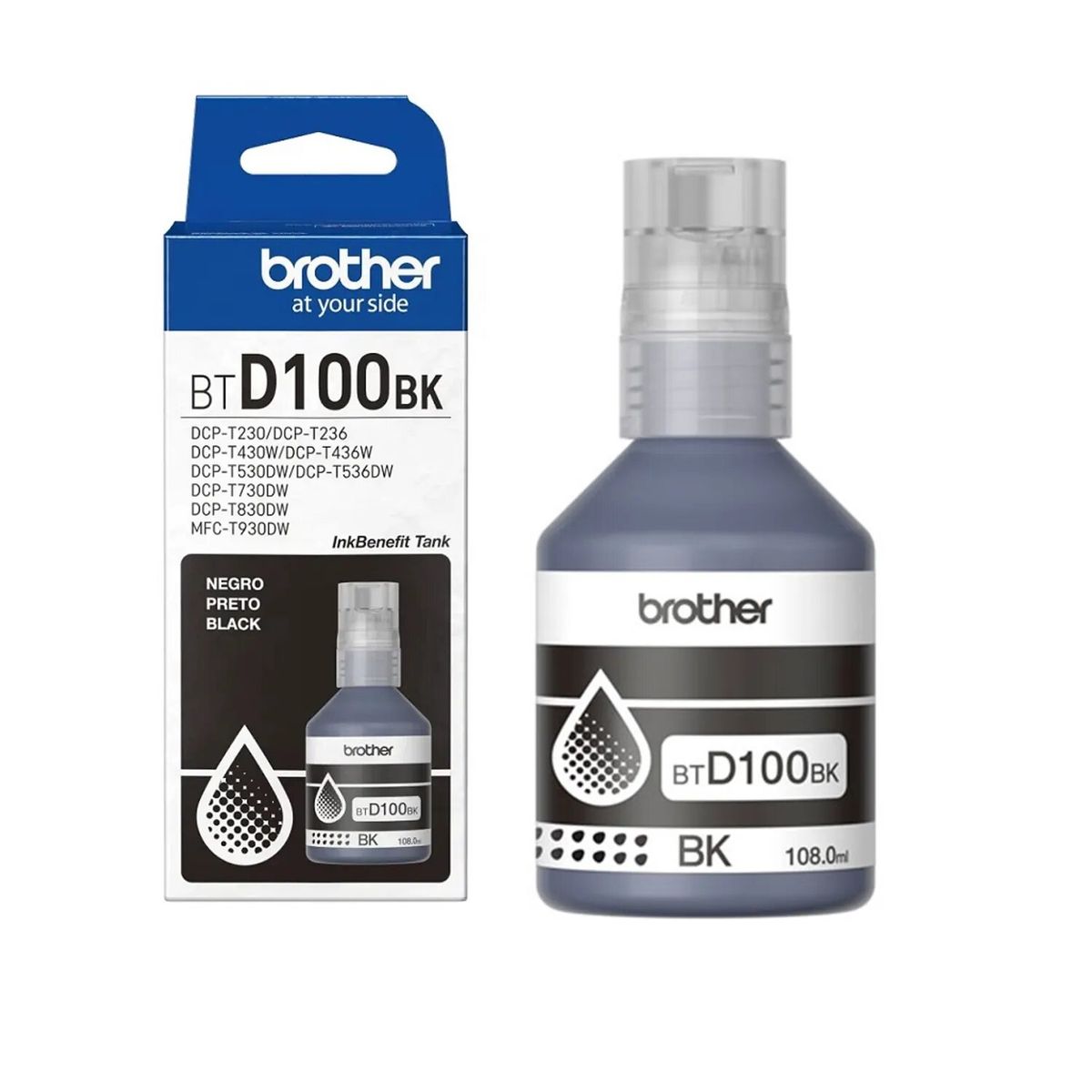 Brother - TINTA BROTHER BTD100BK BLACK