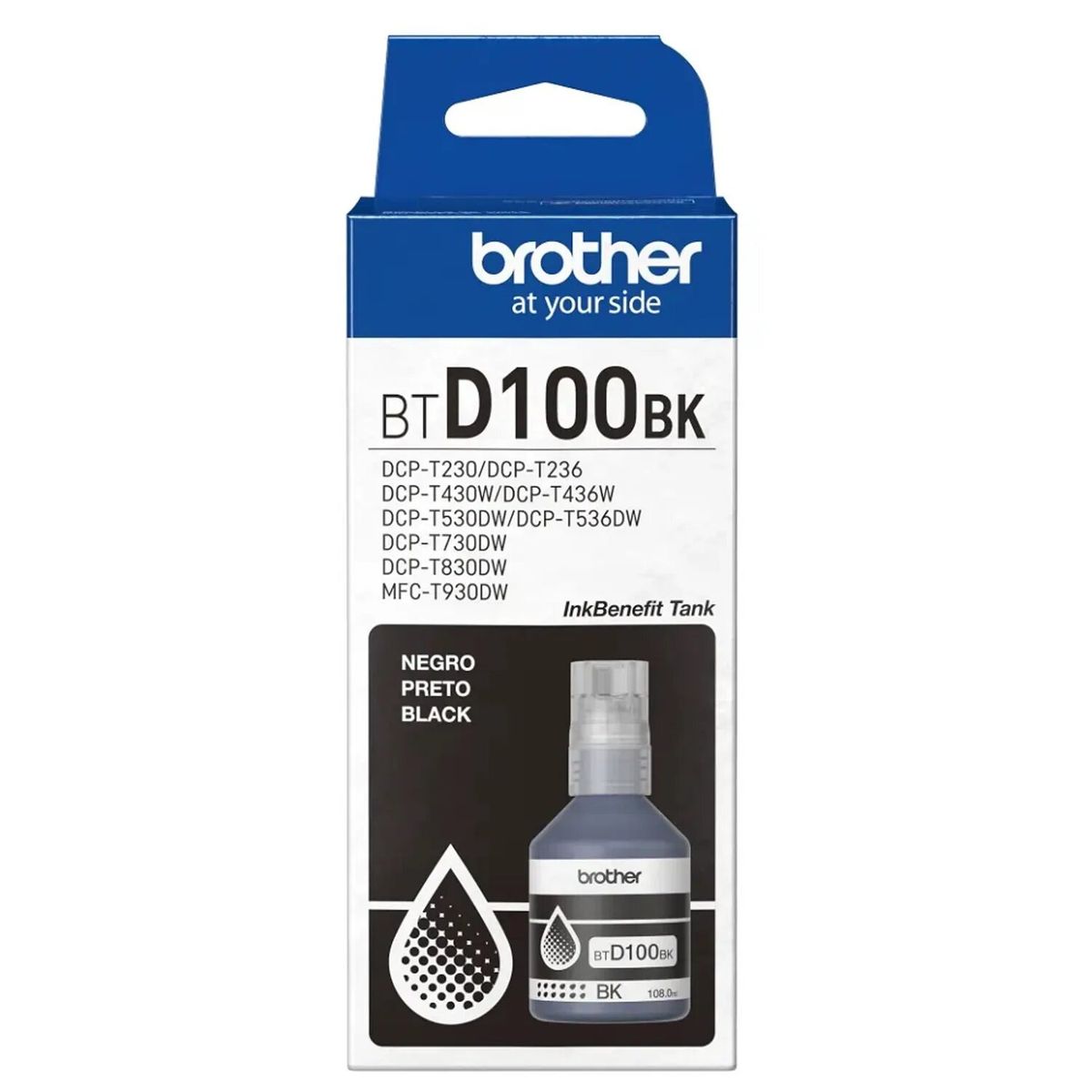 Brother - TINTA BROTHER BTD100BK BLACK