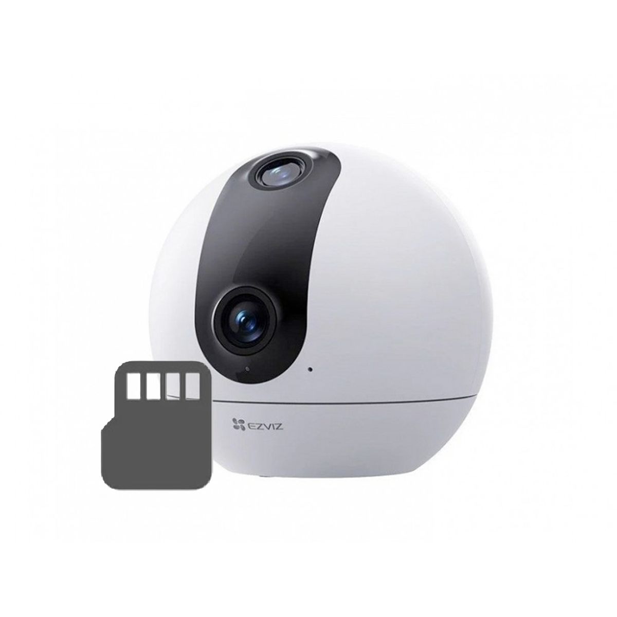 EZVIZ - CAMARA DE SEGURIDAD CON DOBLE LENTE EZVIZ C60p DUAL MIX 2K + MEMORIA MICROSD 128GB DE REGALO