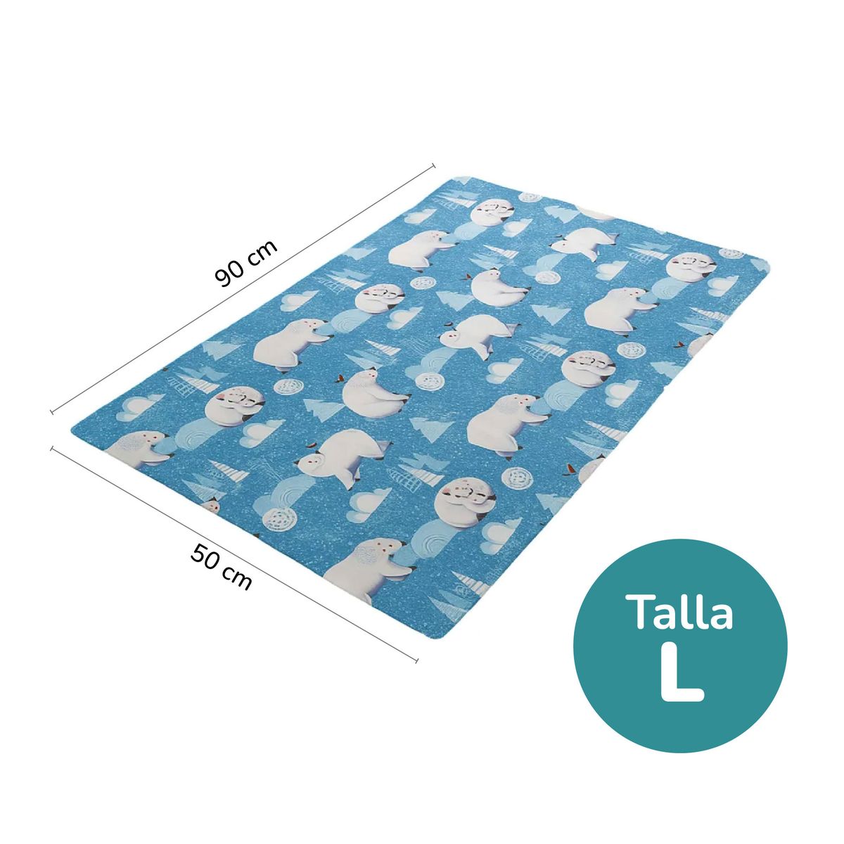 CAT OH - Alfombra fría de verano para mascotas  Cool Mat Fun Celeste