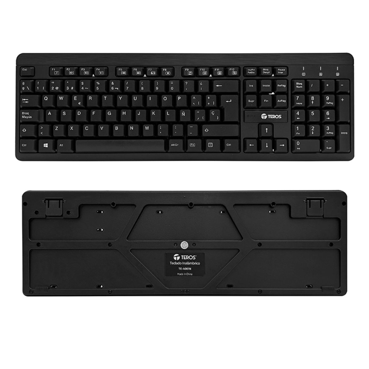 TEROS - Kit Teclado Mouse Teros TE 4061N Inalambrico USB - Español Negro