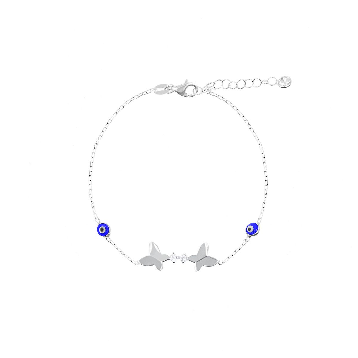 BALIQ - Pulsera Mariposa Ojo Turco Plata925