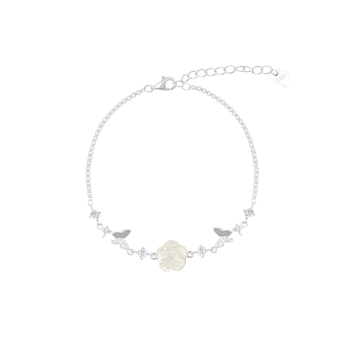 BALIQ - Pulsera Mariposas Plata 925