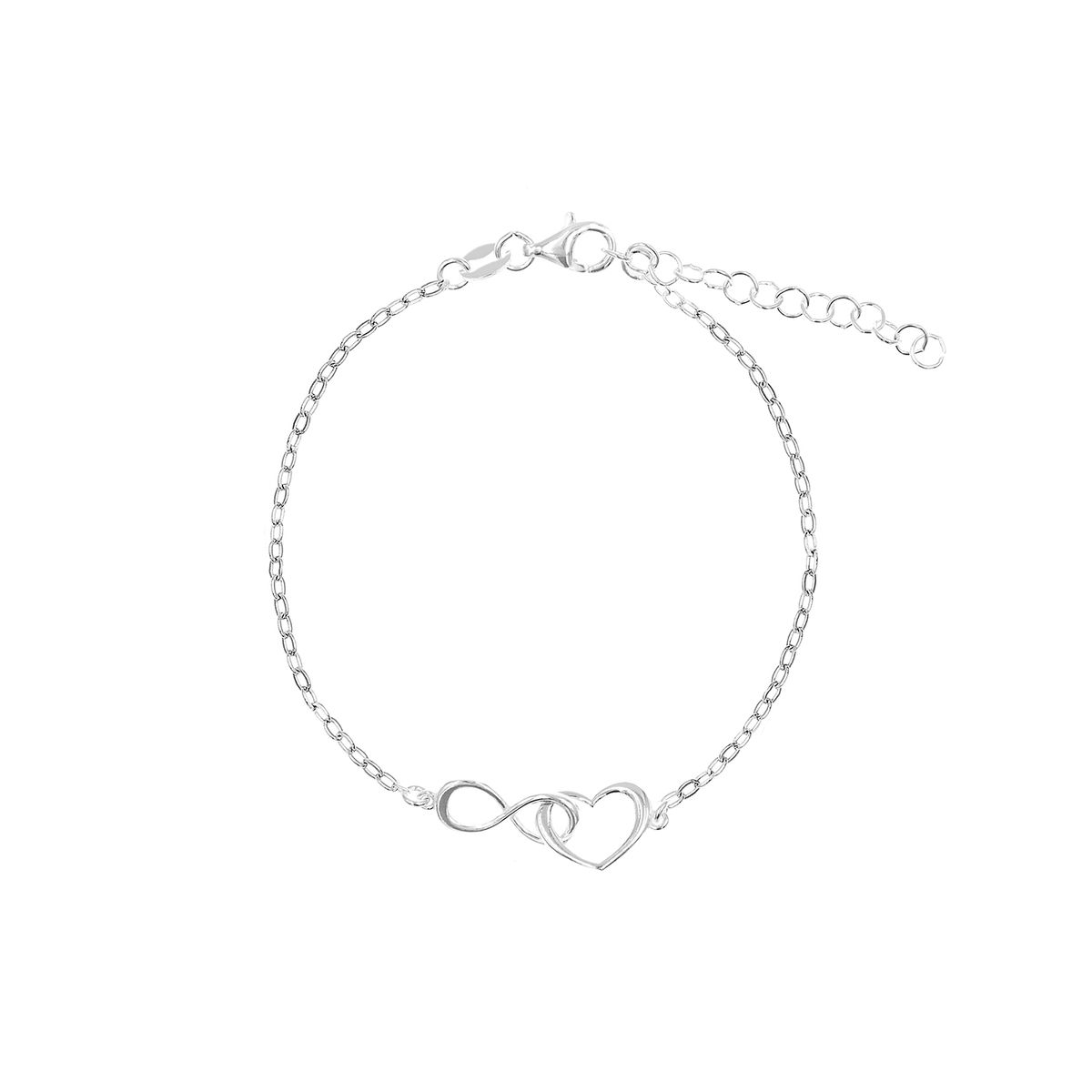 BALIQ - Pulsera Corazón Infinito Plata 925