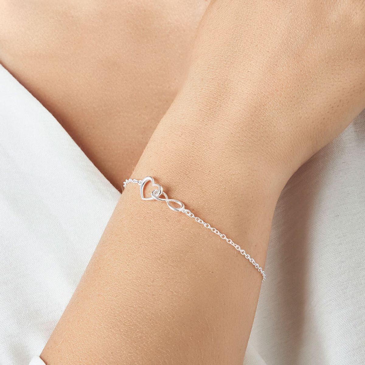 BALIQ - Pulsera Corazón Infinito Plata 925