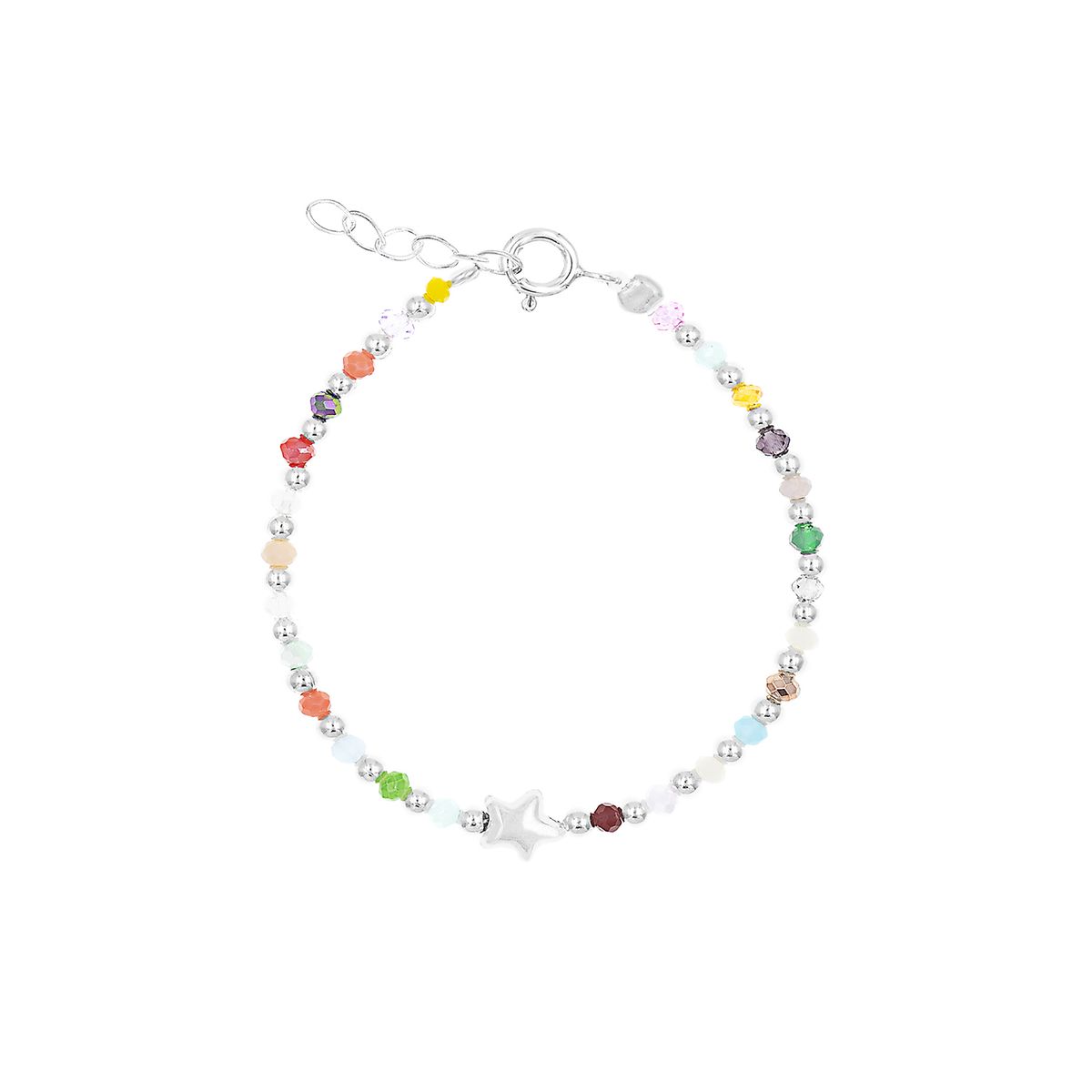 BALIQ - Pulsera Muranos Estrella Plata 925