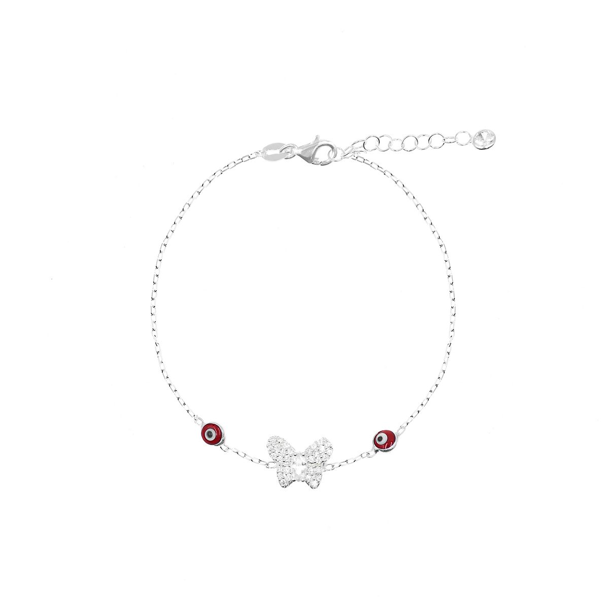 BALIQ - Pulsera  Mariposas Plata 925