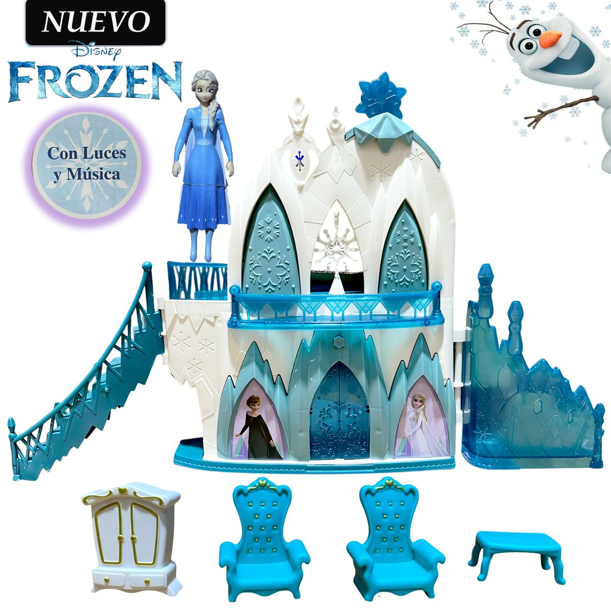 FROZEN - Juguete Castillo de Frozen con Luces y Música FZM-C1
