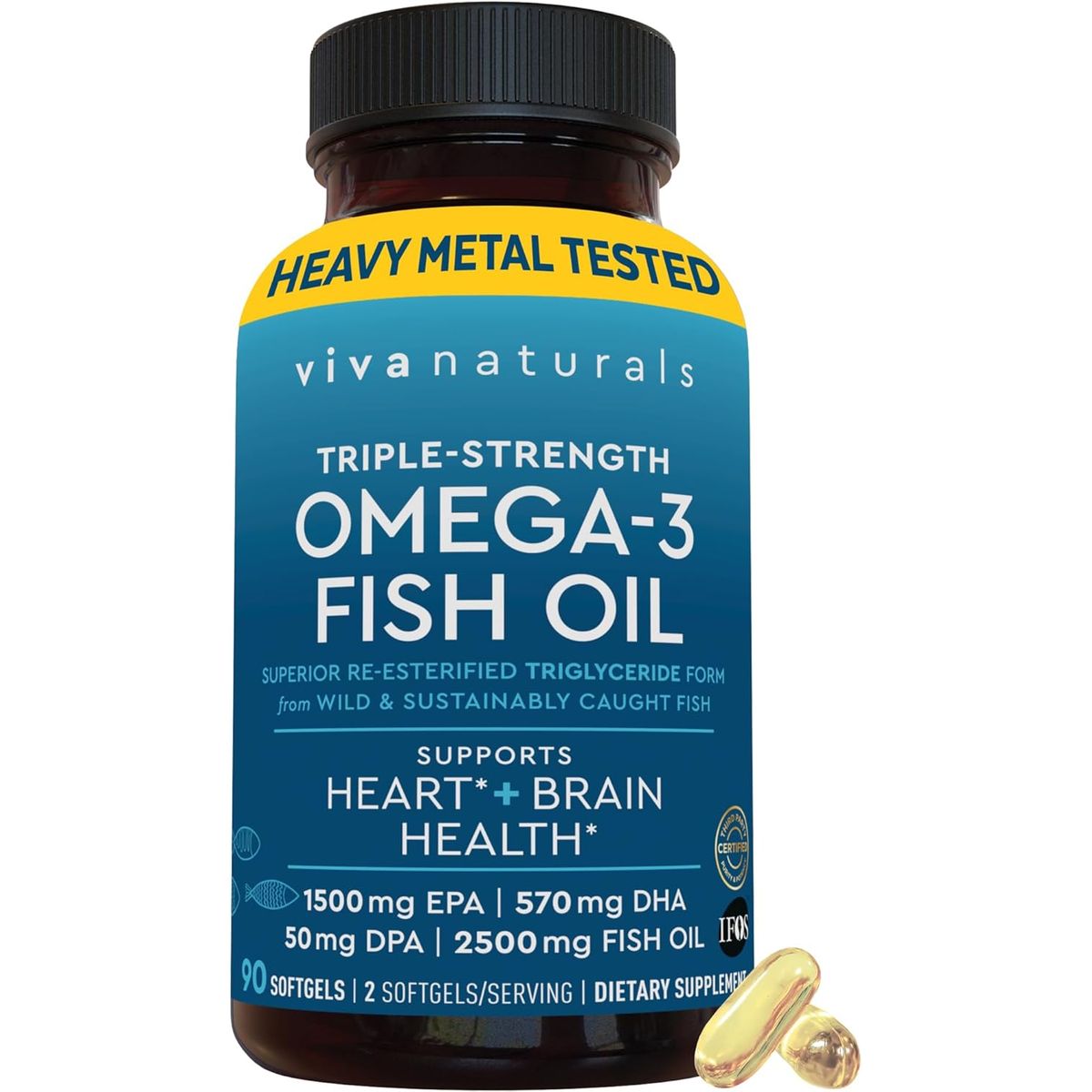 GENERICO - Omega-3 Triple Concentración con EPA y DHA Viva Naturals