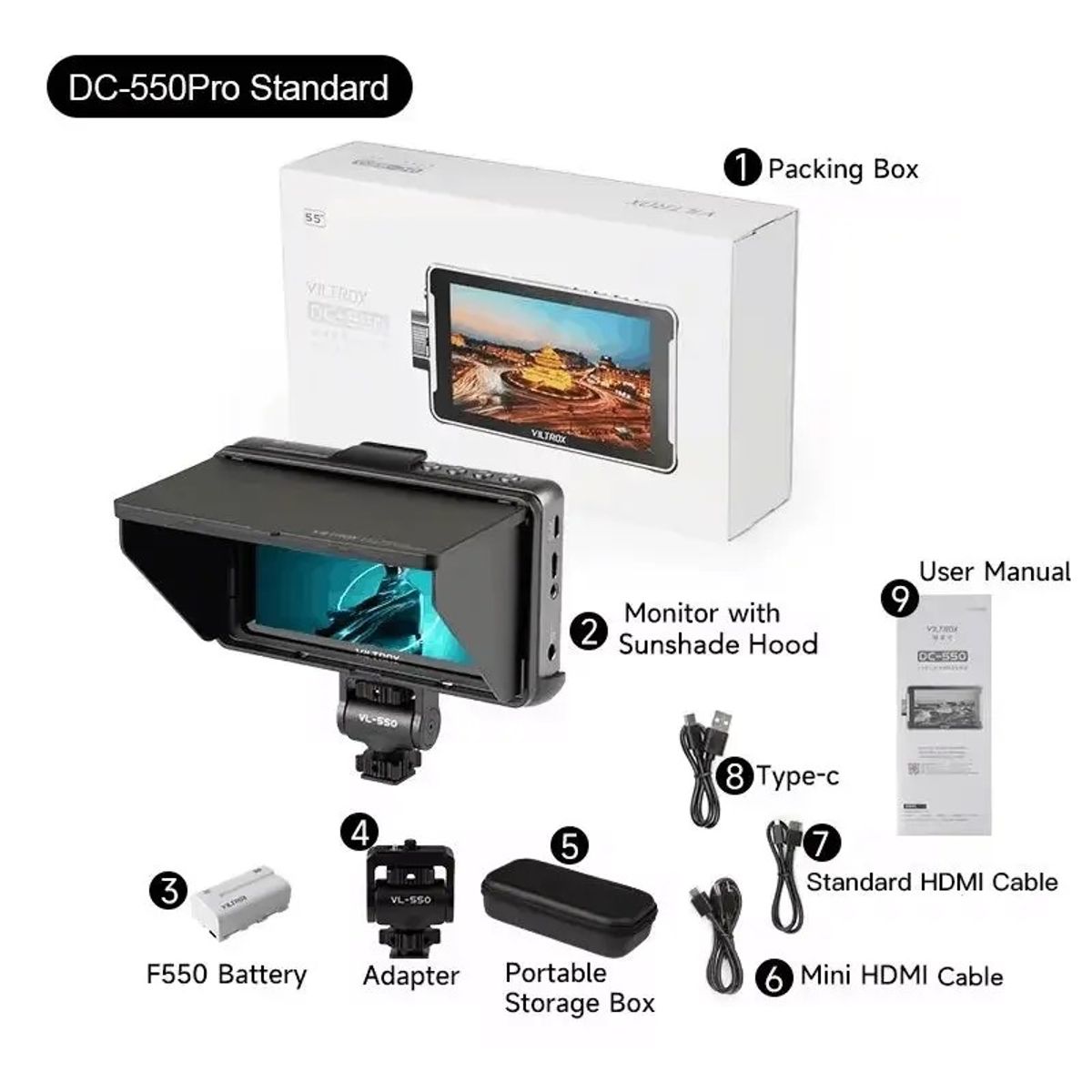 GENERICO - Monitor VILTROX DC-550 PRO