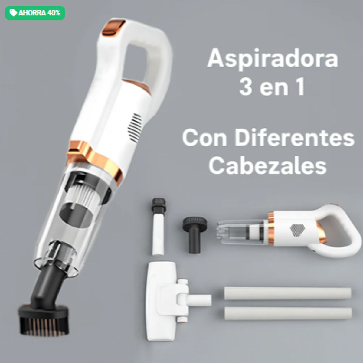 GENERICO - SmartClean - Aspiradora 3 en 1 Portátil