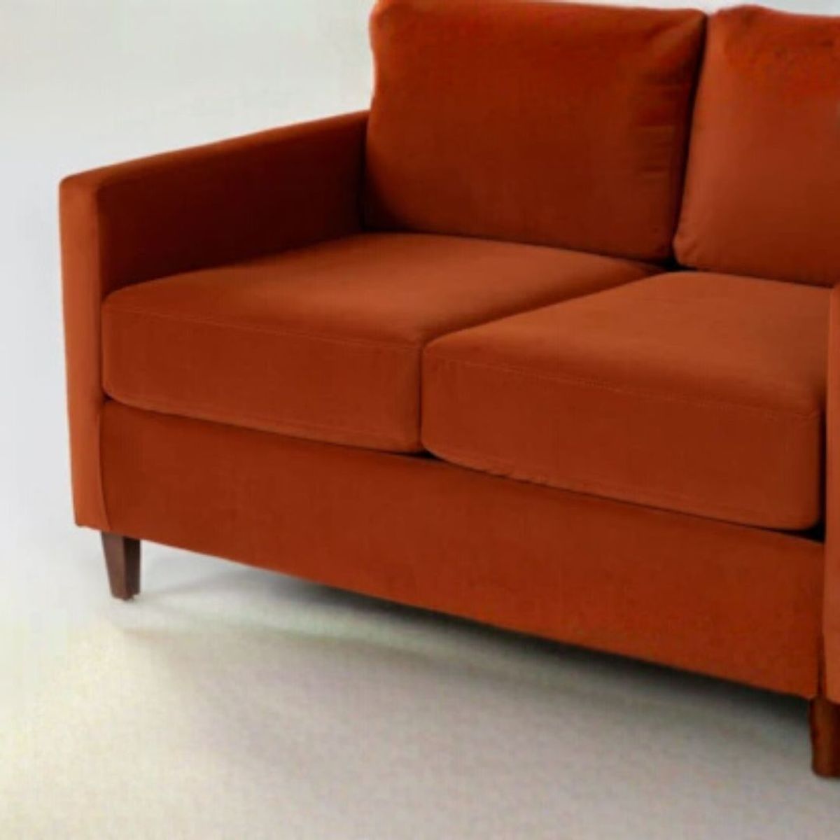 GENERICO - Juego de Sala Santana 3-2-1 en Tela Chenille Antifluido con 4 Cojines Decorativos