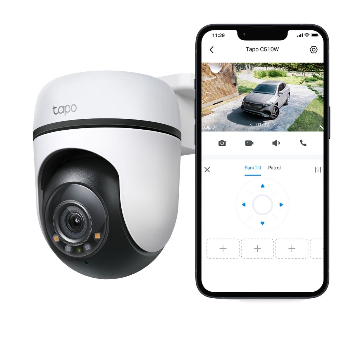 TP LINK - Camara de Vigilancia Ip Tp-Link Tapo C510W 2K 3MP Exterior IP65