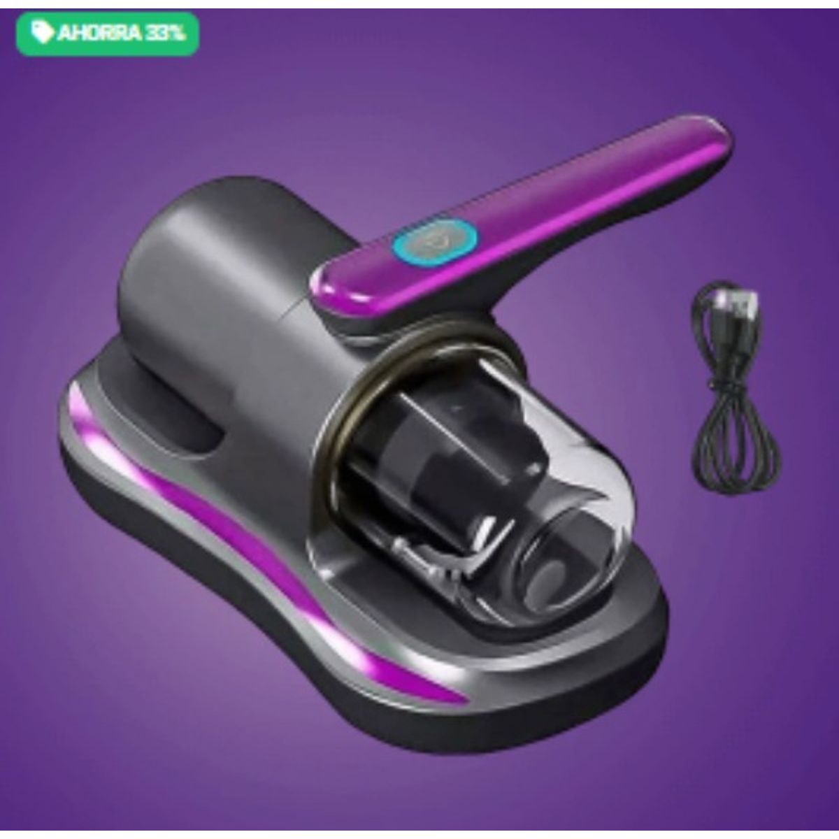 GENERICO - Aspiradora Inalámbrica Anti Ácaros UV