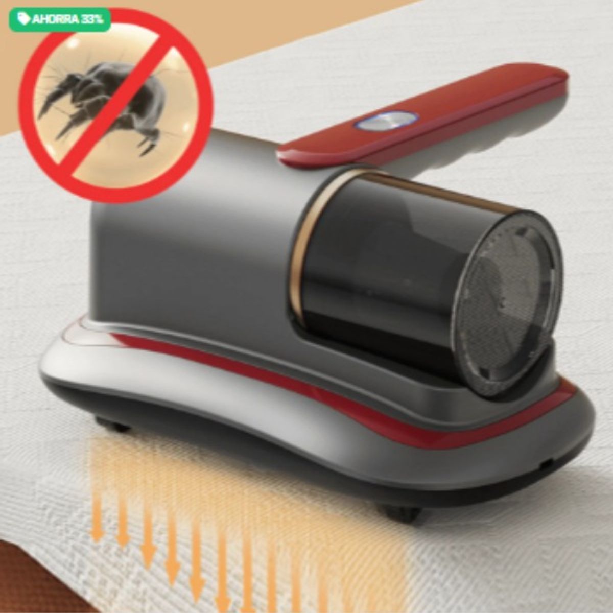 GENERICO - Aspiradora Inalámbrica Anti Ácaros UV