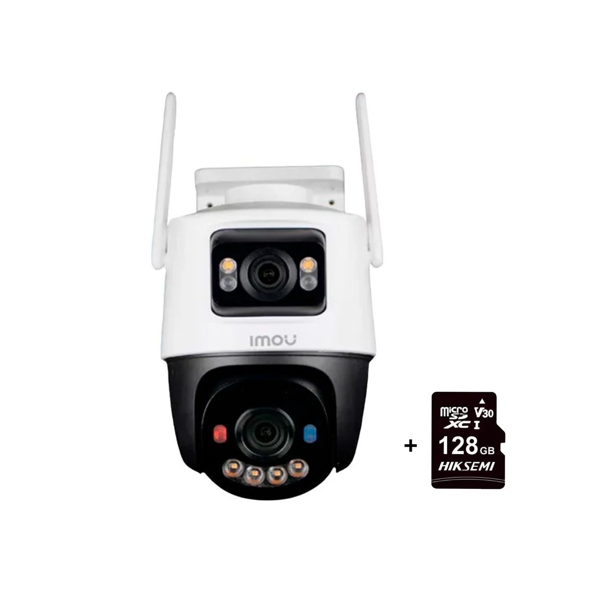IMOU - Cámara Seguridad Wifi IMOU Wifi Cruiser Dual 8MP 3MP + 5MP + Micro SD 128GB 360° Luz Disuasiva