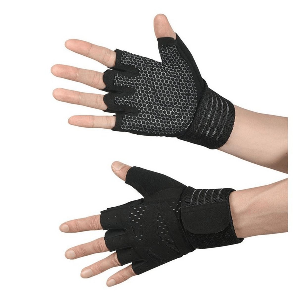 GENERICO - Guantes Deportivos Con Muñequera Soporte Elite Para Gimnasio