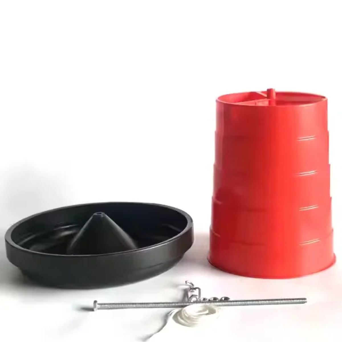 GENERICO - COMEDERO TIPO TOLVA MANUAL 15 KG PARA AVES POLLOS