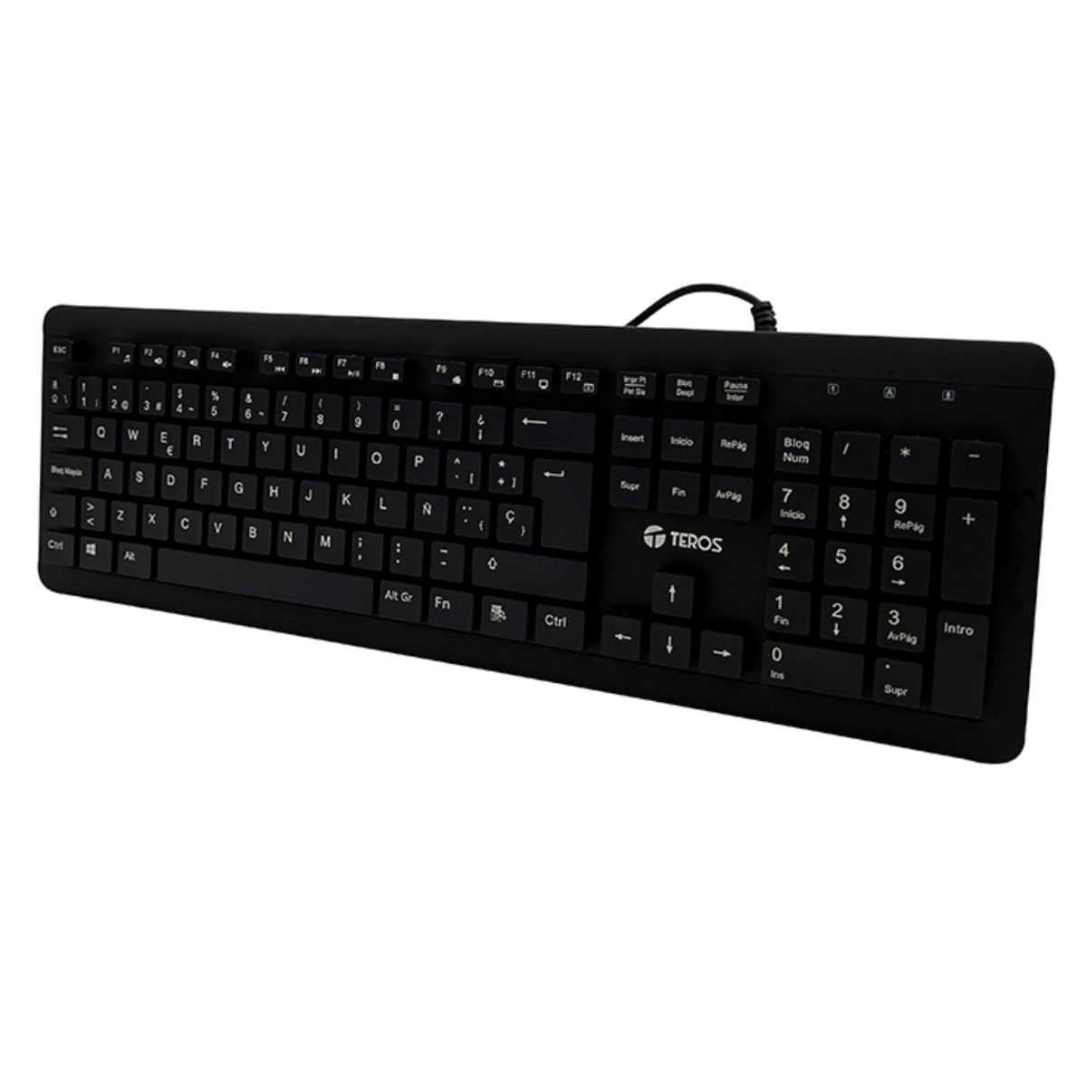 Teros - Teclado lavable TEROS TE-4065N IPX7 USB negro