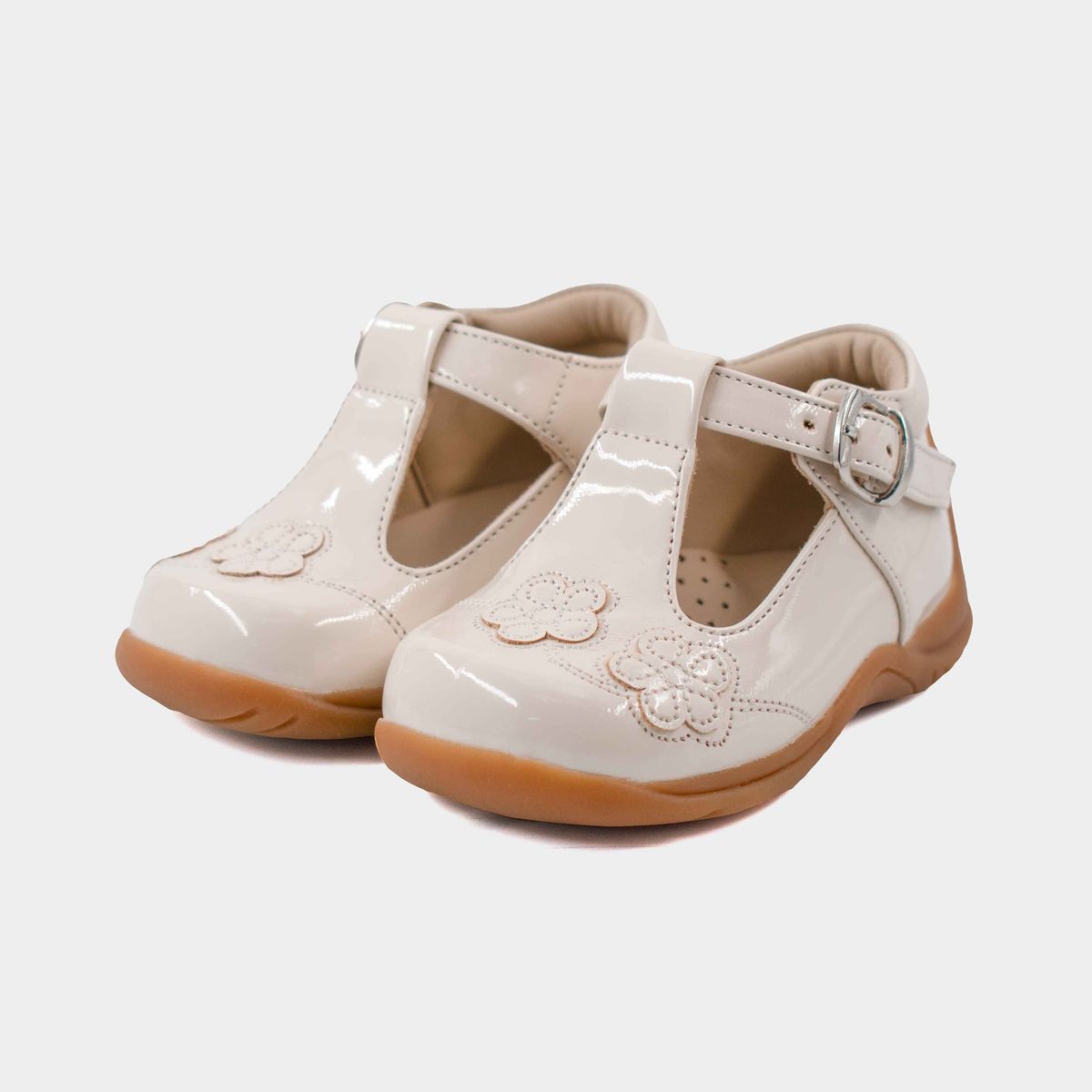 HORMIGUITA - 2422 Zapato Pibe Charol Niña Florcitas