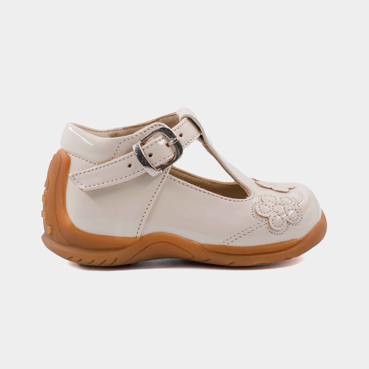 HORMIGUITA - 2422 Zapato Pibe Charol Niña Florcitas