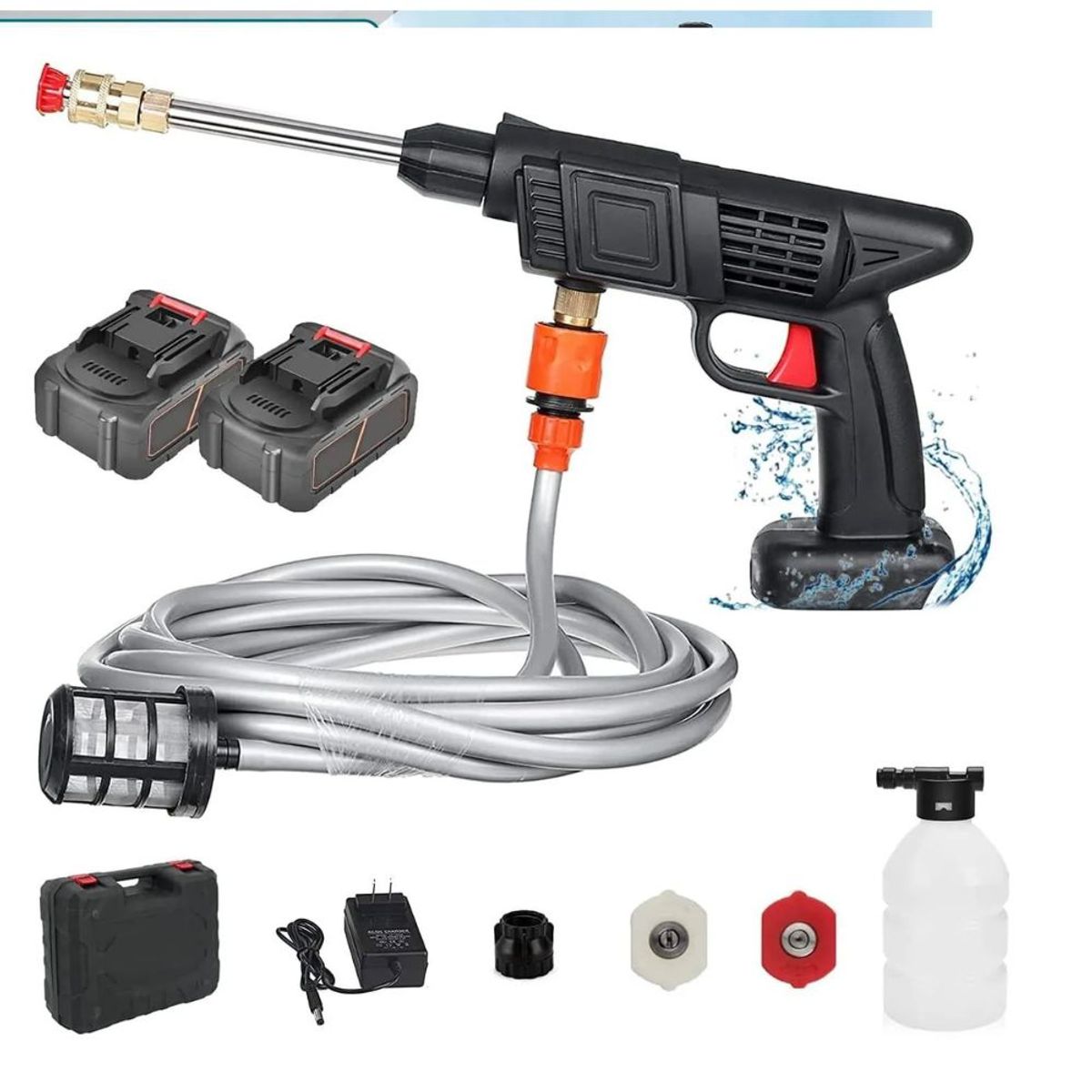 GENERICO - HIDROLAVADORA ALTA PRESION INALAMBRICA 288V DOBLE BATERIA