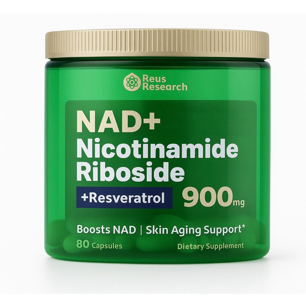 GENERICO - NAD I  Resveratrol I  Nicotinamide /  80 Caps / Premium