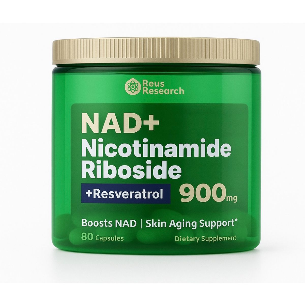 GENERICO - NAD I  Resveratrol I  Nicotinamide /  80 Caps / Premium