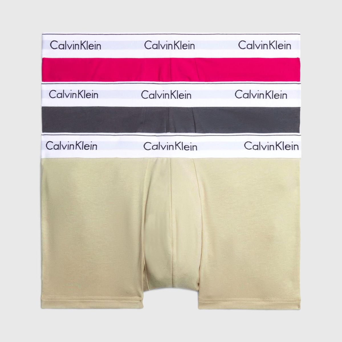 CALVIN KLEIN - 3 PACK MODERN COTTON STRETCH - TRUNK