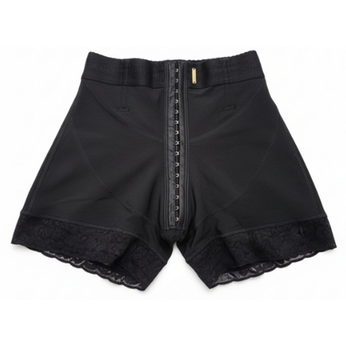 GENERICO - Faja Short PRIMIUM con 3 Niveles de Broches y Siliconeado