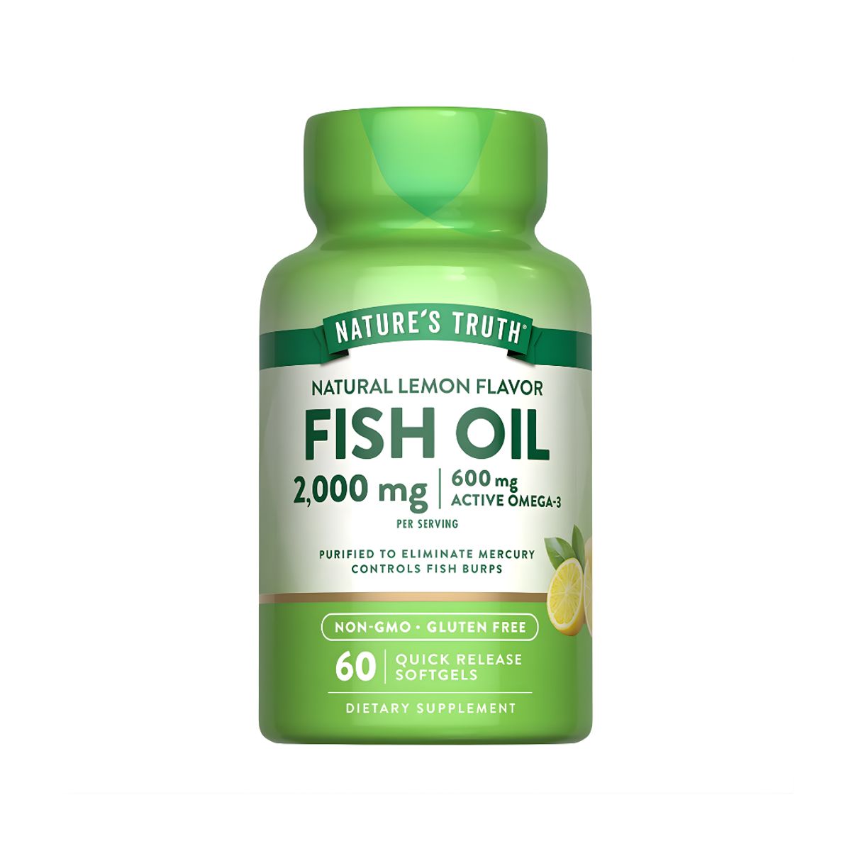 NATURE'S TRUTH - Fish Oil - 2000 MG Omega 3 Nature's Truth - 60 cápsulas