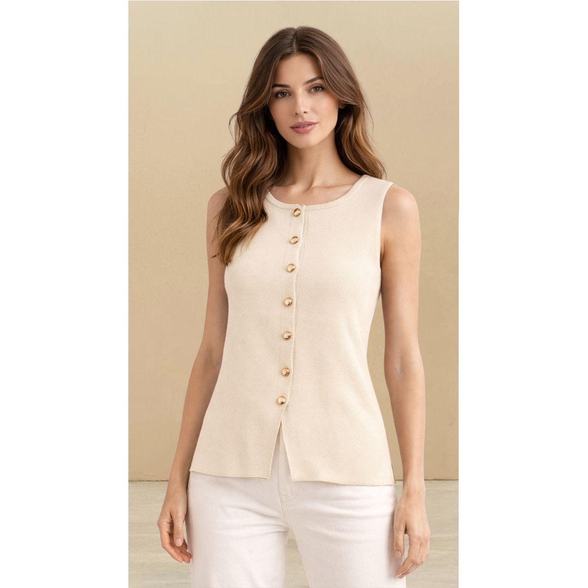 AMA OUTFITTERS - CHALECO TEJIDO KNIT VALENTINA