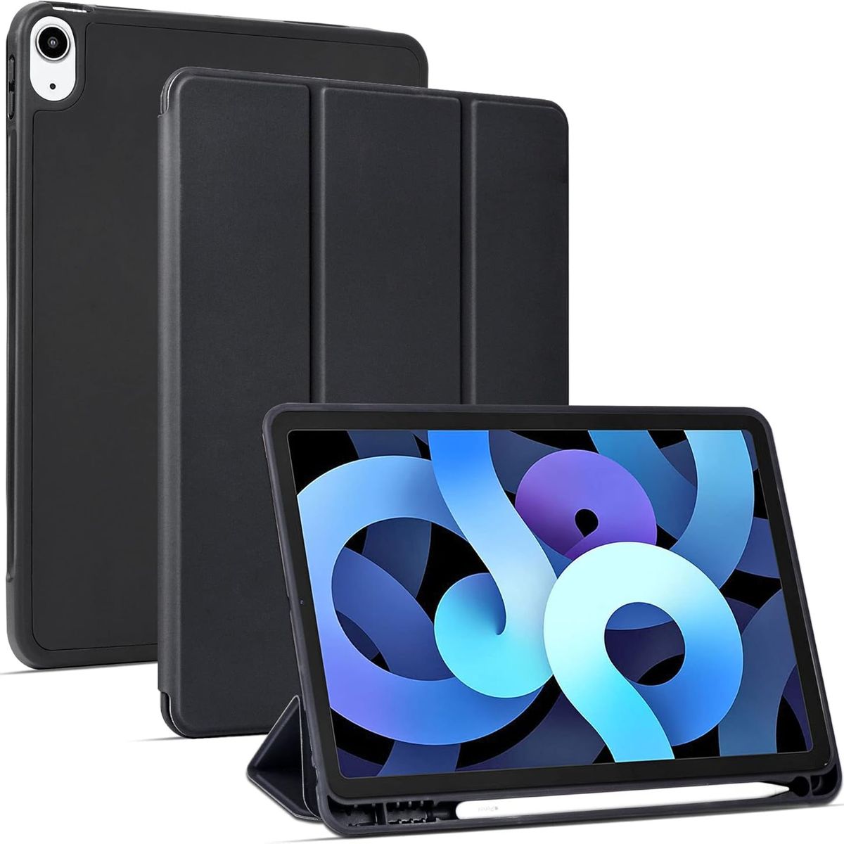 GENERICO - Funda Case Cover Premium iPad Air 11″ (M2 2024 / M3 2025) Soporte integrado - NEGRO