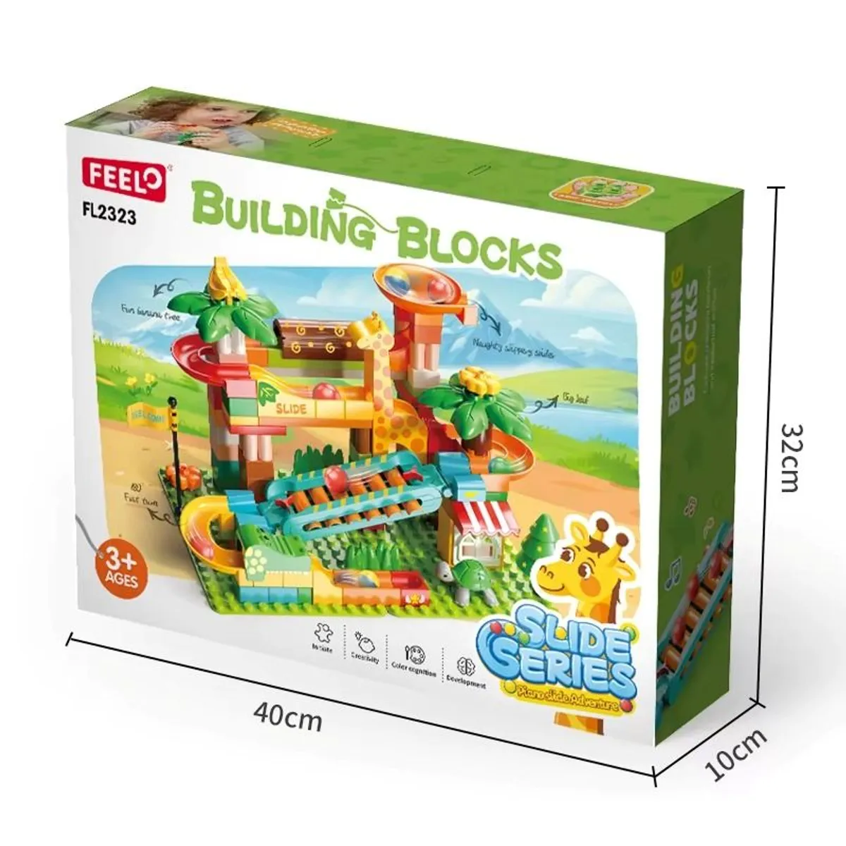 GENERICO - Set de Bloques de Construcción Parque de Diversiones 109  piezas