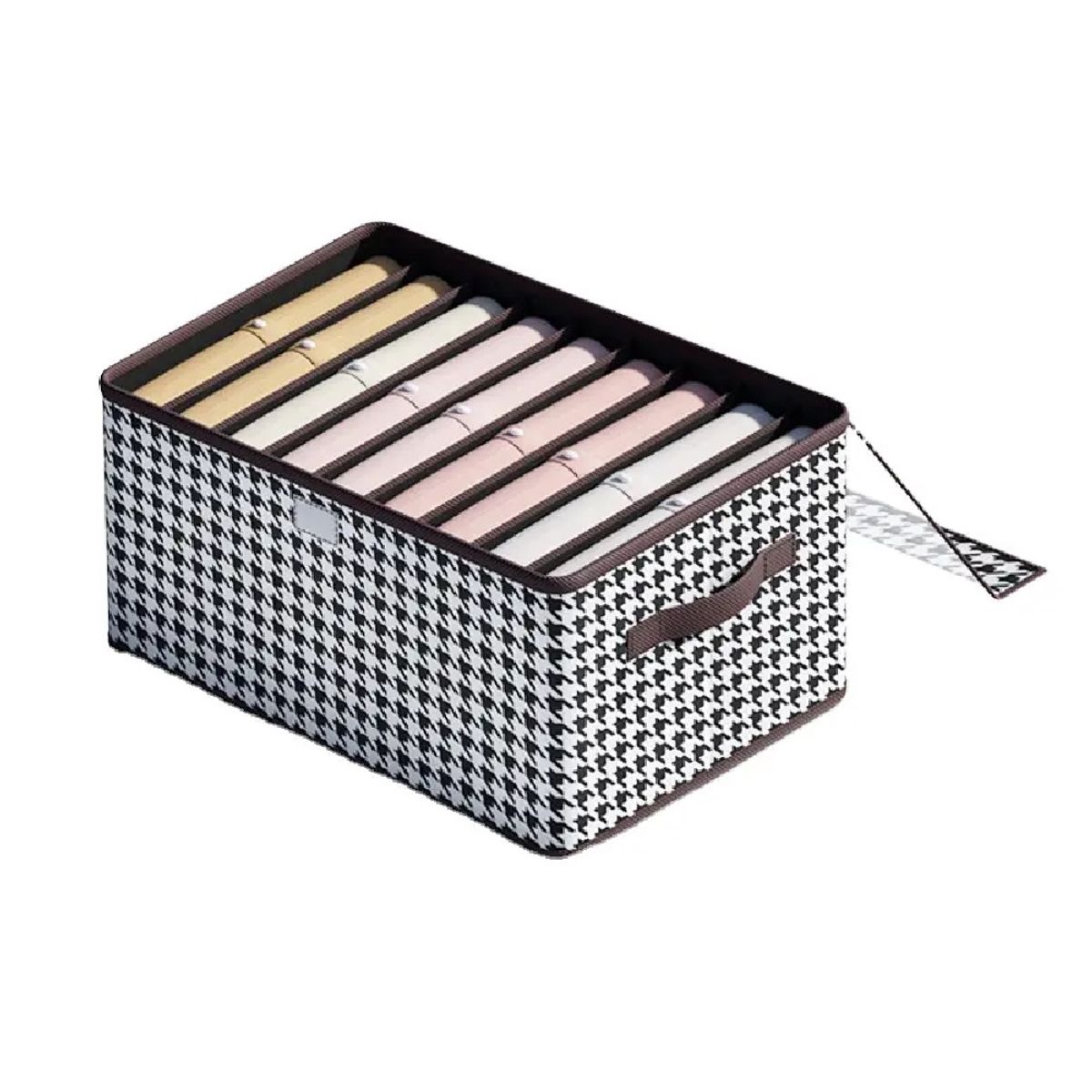 GENERICO - Organizador de Ropa Plegable con Tapa y Divisiones