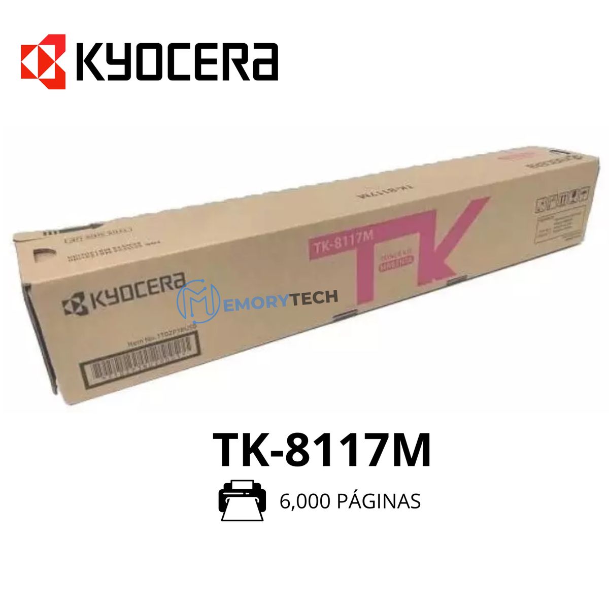 KYOCERA - TONER KYOCERA TK-8117M MAGENTA ECOSYS M8124CIDN, M8130CIDN 6,000 PAGINAS