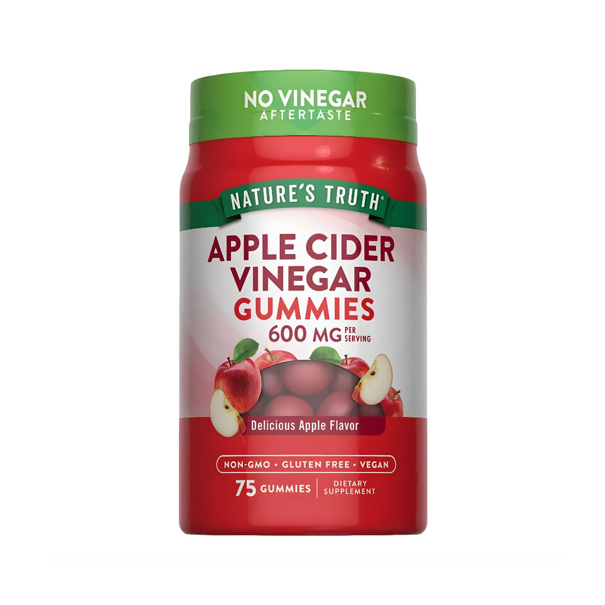 NATURE'S TRUTH - Gomitas Vinagre de Manzana Nature's Truth 600 mg - 75 Gomitas Sabor Manzana